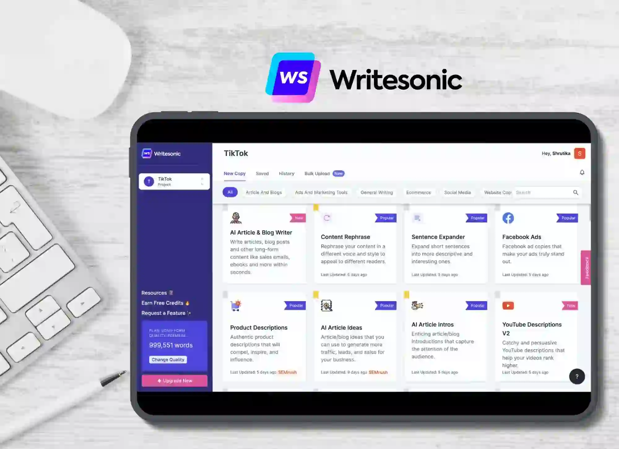 مزایای استفاده از Writesonic در تولید محتوا 