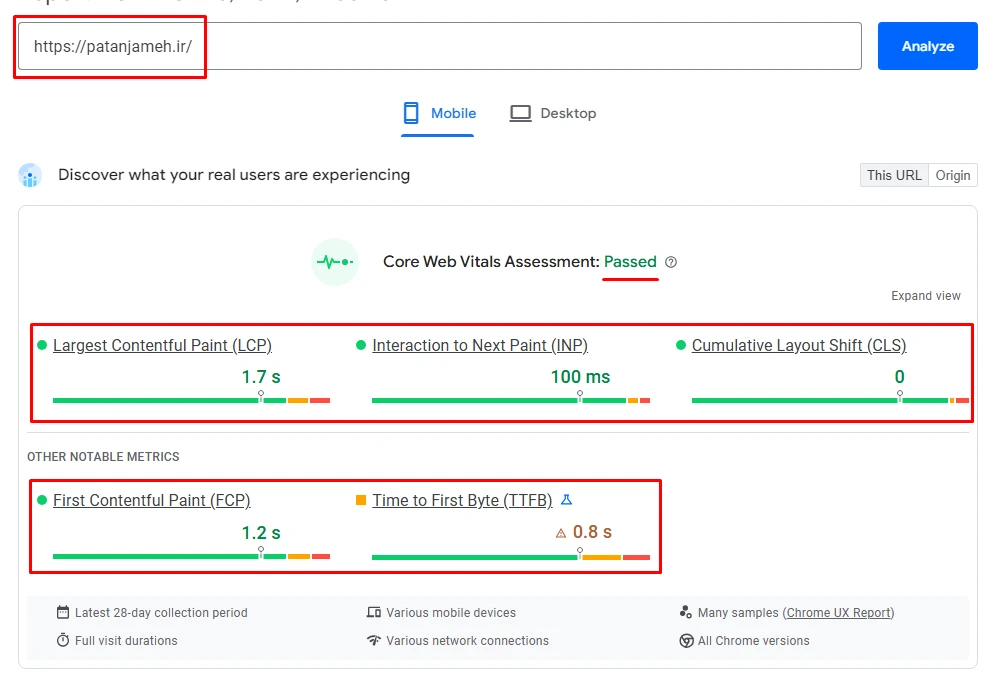روش کار PageSpeed Insights