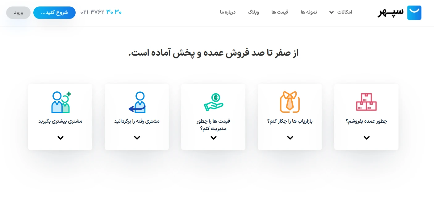 اپلیکیشن عمده فروشی و ویزیتوری