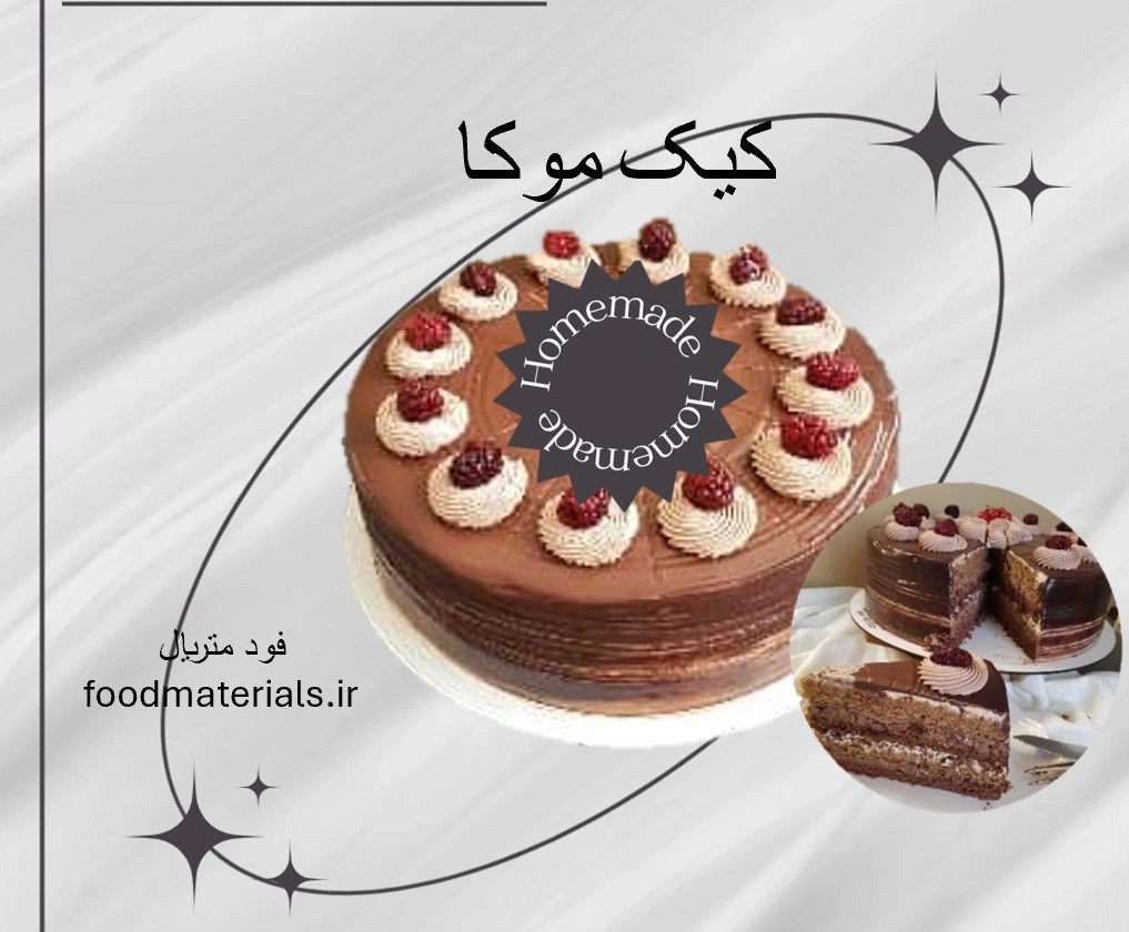 این عکس مربوط به کیک موکا است