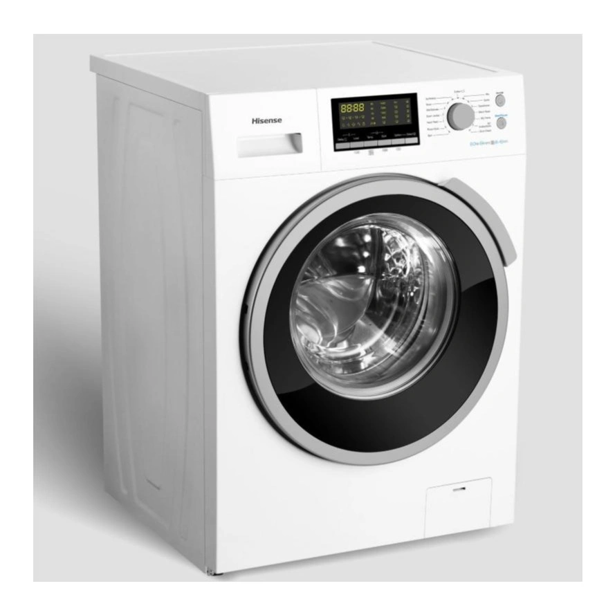 ماشین لباسشویی هایسنس 8 کیلویی سیلور مدل WFH8012DS
