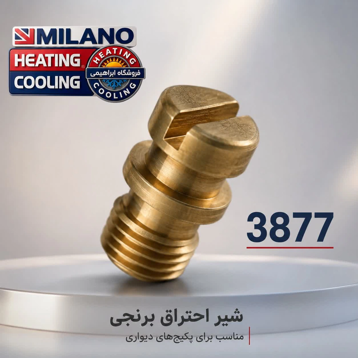 20 عددی  / /  شیر احتراق 3115 برنجی کد  3877 U