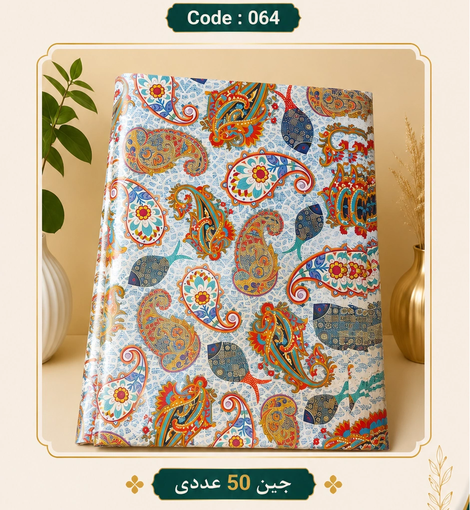 کاغذ کادو سایز 50 در 70 کد 064 مجموعه 50 عددی