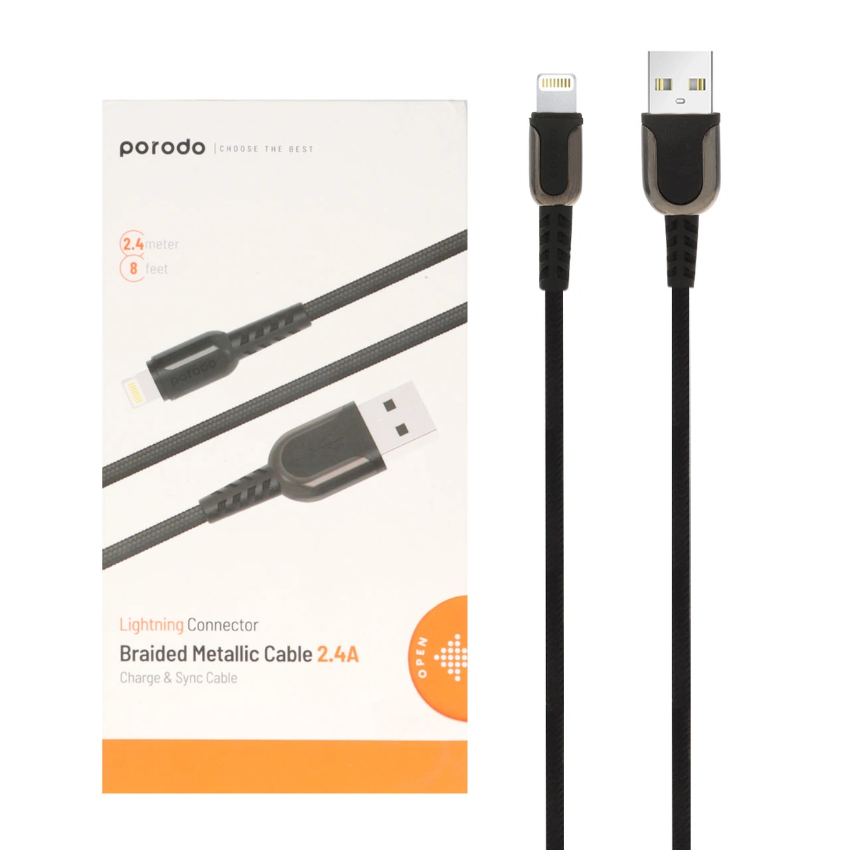 Usb Cable Lightning Connector 2.4 Meter (Original Cable)