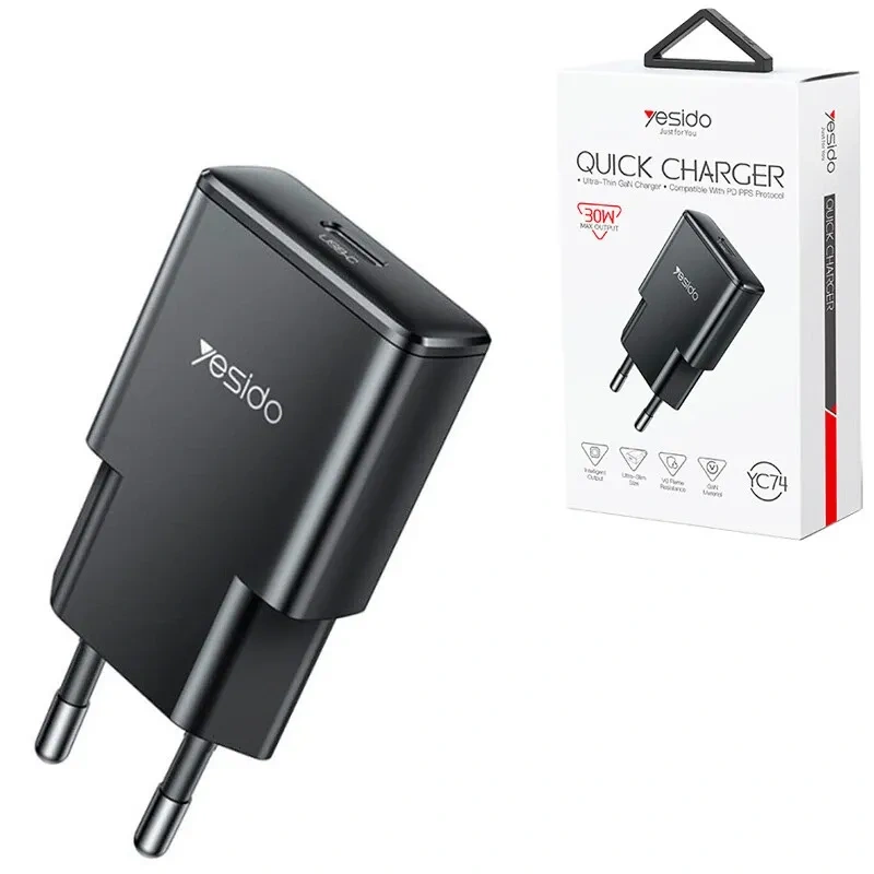 شارژ دیواری 30 وات Yesido یسیدو YC74