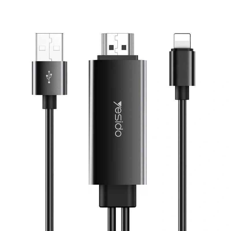کابل تبدیل لایتنینگ به HDMI/ USB یسیدو HM04 Yesido 