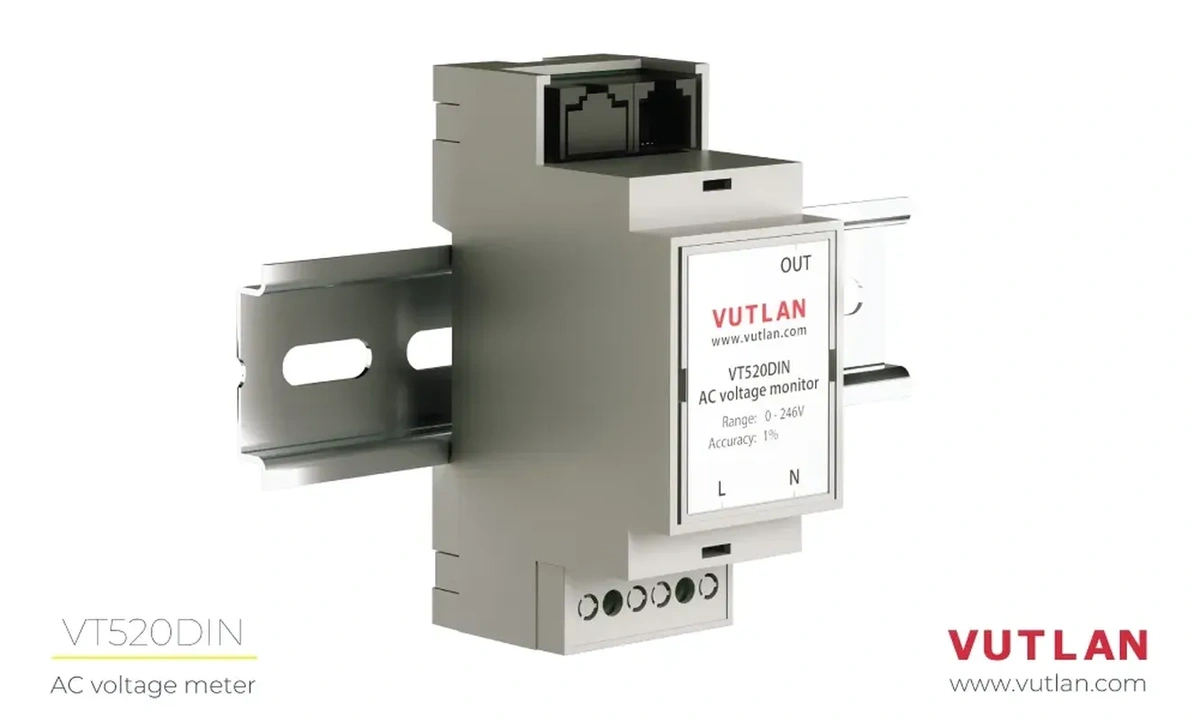 سنسور مانیتور ولتاژ AC مدل VT520DIN | Vutlan
