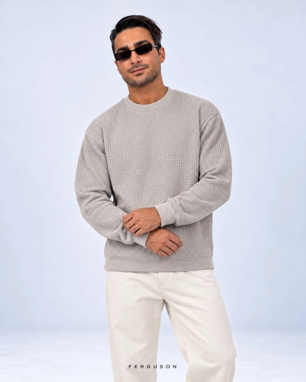 بافت knit2587 طوسی سایز XL/2XL پک 3 عددی