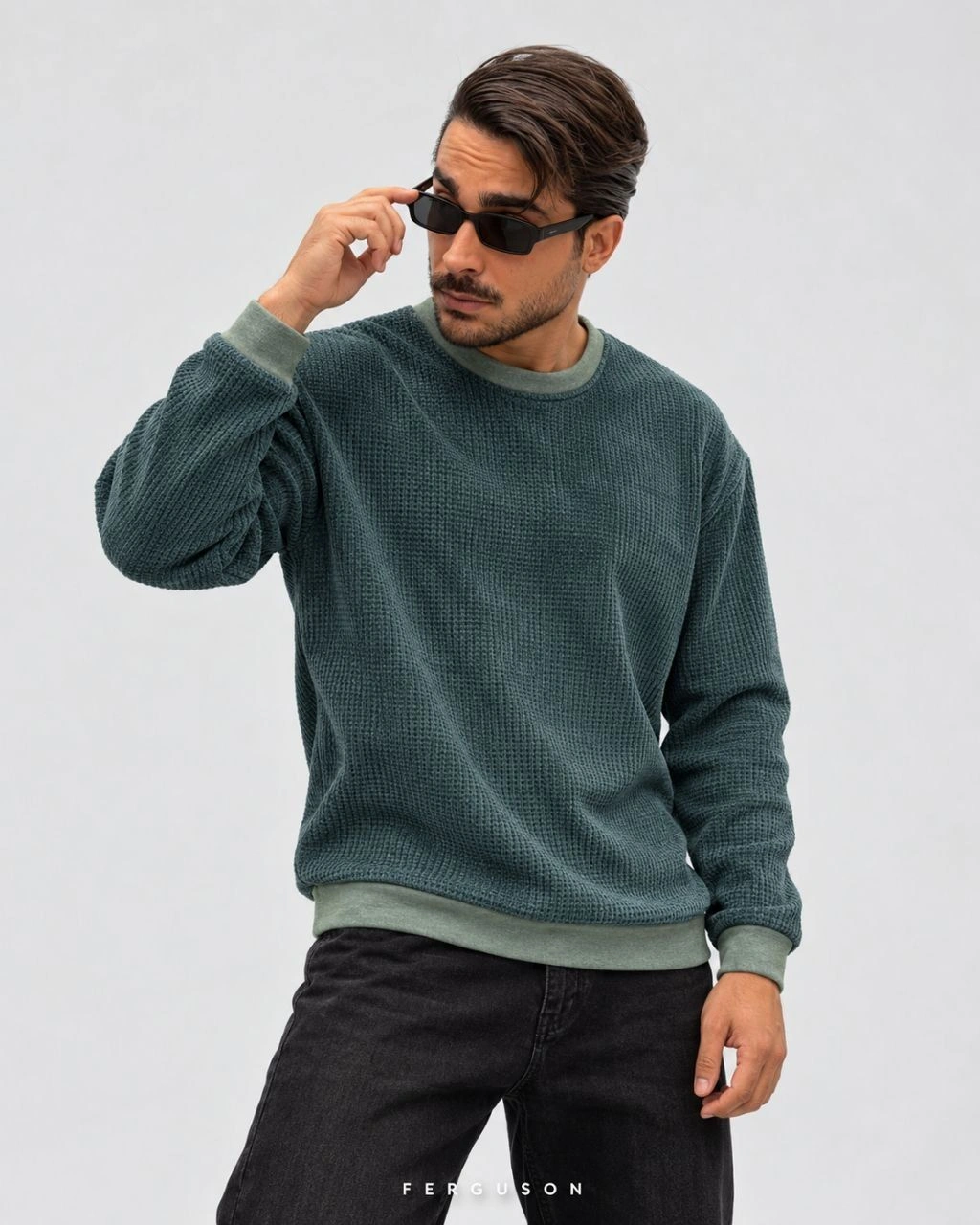 بافت Knit2876 سبز تیره پک 4 عددی