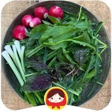 سبزی خوردن پاک شده شسته نشده