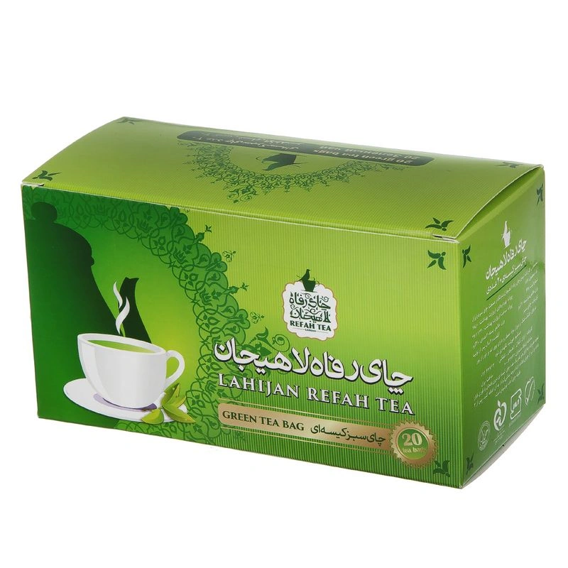 چای سبز کیسه ای 40گ رفاه لاهیجان