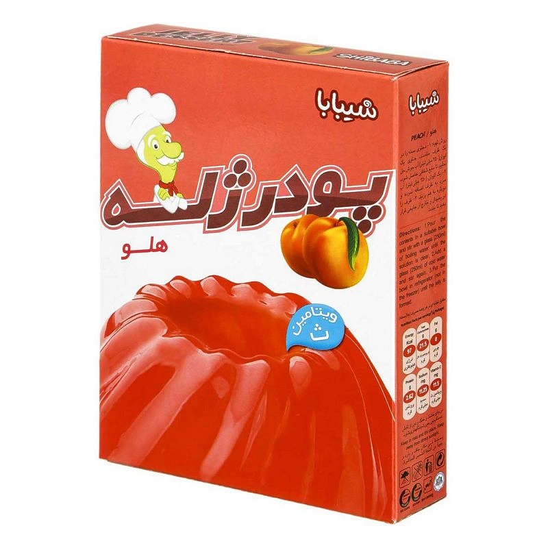 پودر ژله هلو 100 گرمی شیبا
