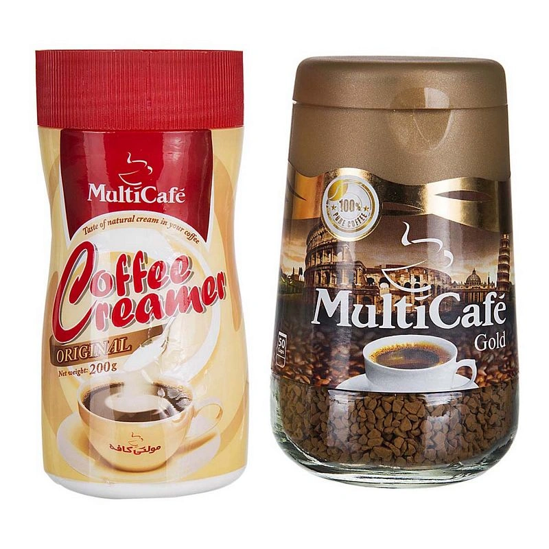 پک دو عددی قهوه گلد+کافی کریمر300گ