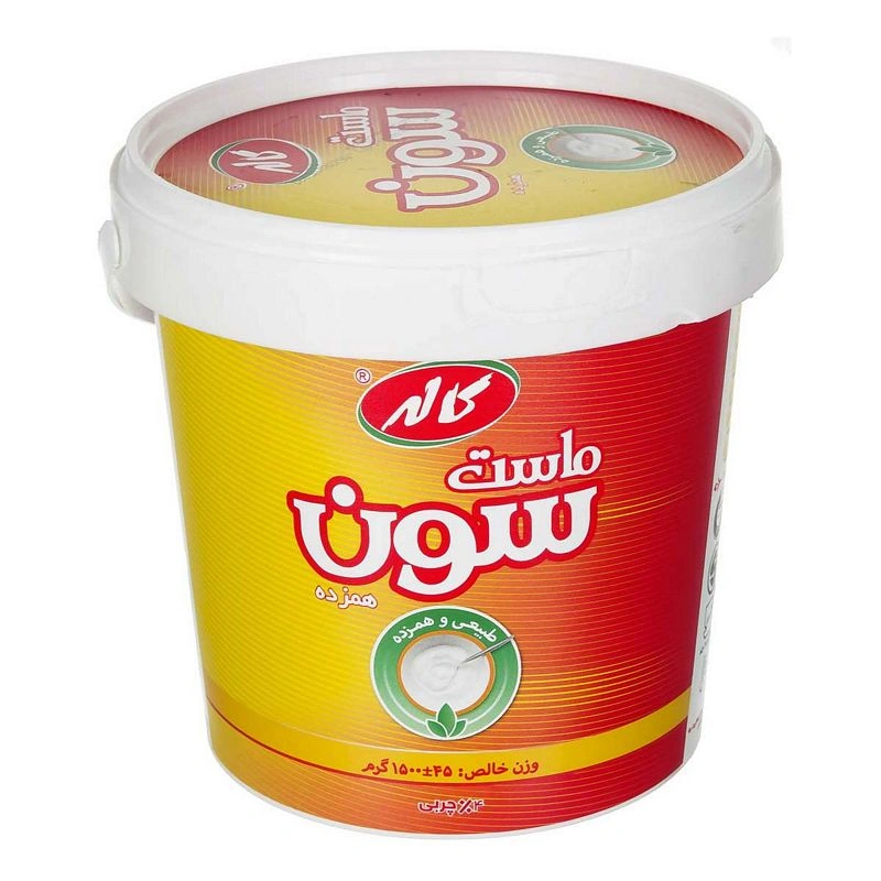 ماست سون همزده پرچرب 1.5 سطلی کاله