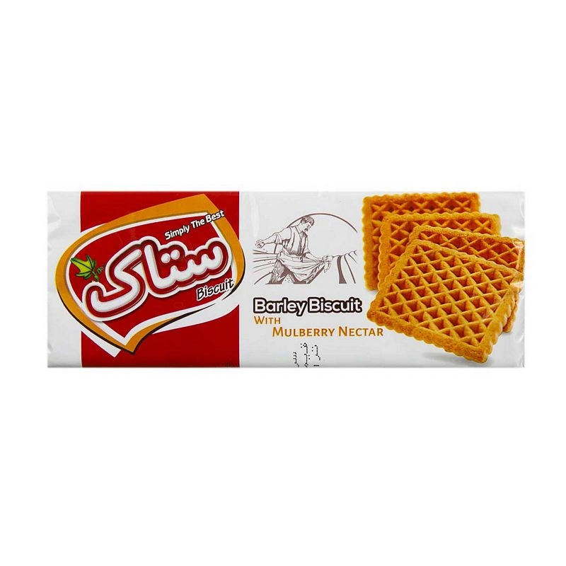 بیسکوئیت جو باشهد توت/بیسکویت کاکائو 200گ ستاک