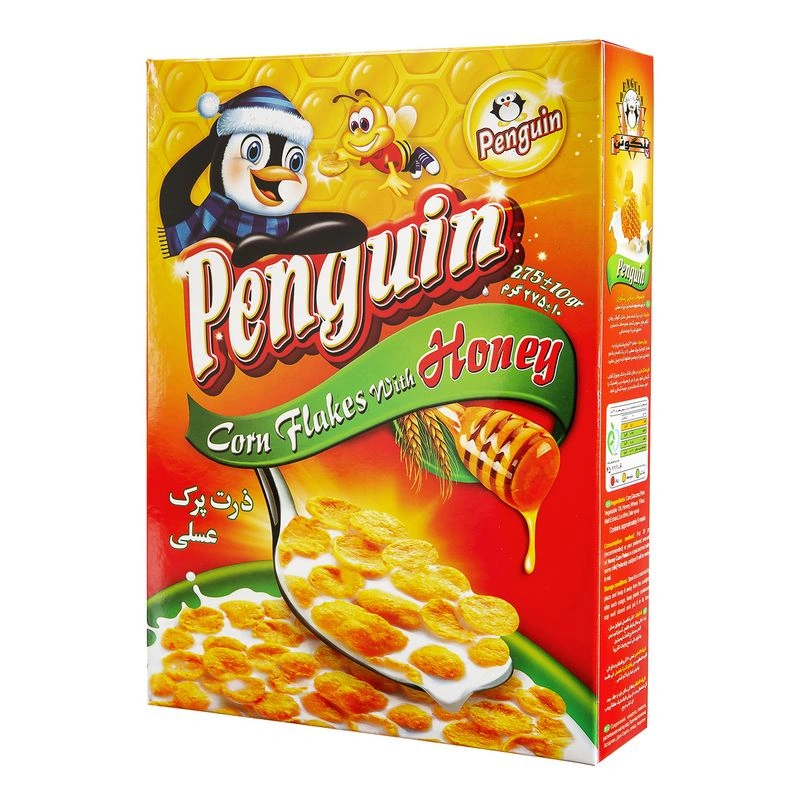 ذرت پرک (کورن فلکس) عسلی پنگوئن