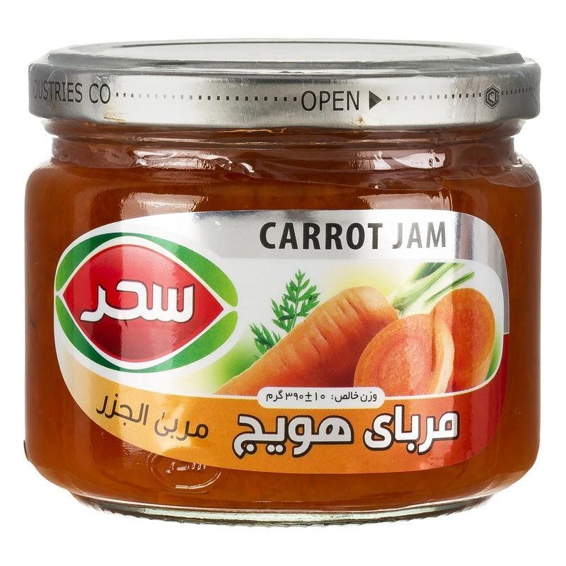 مربای هویج 390گ شیشه ای سحر