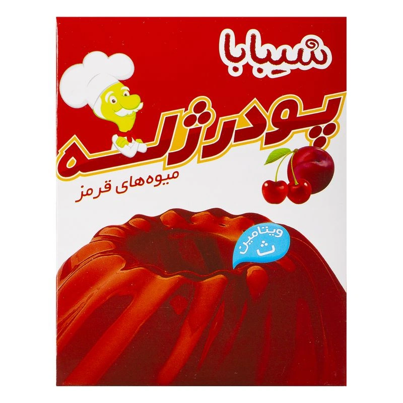 پودر ژله میوه های قرمز شیبابا