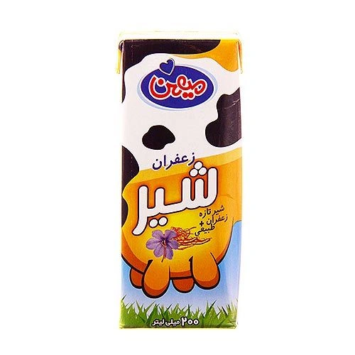 شیر زعفران اسلیم 200 سی سی میهن