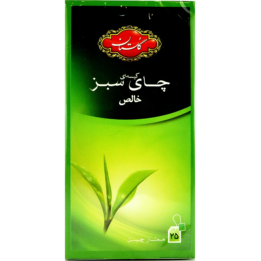 چای سبز کیسه گلستان