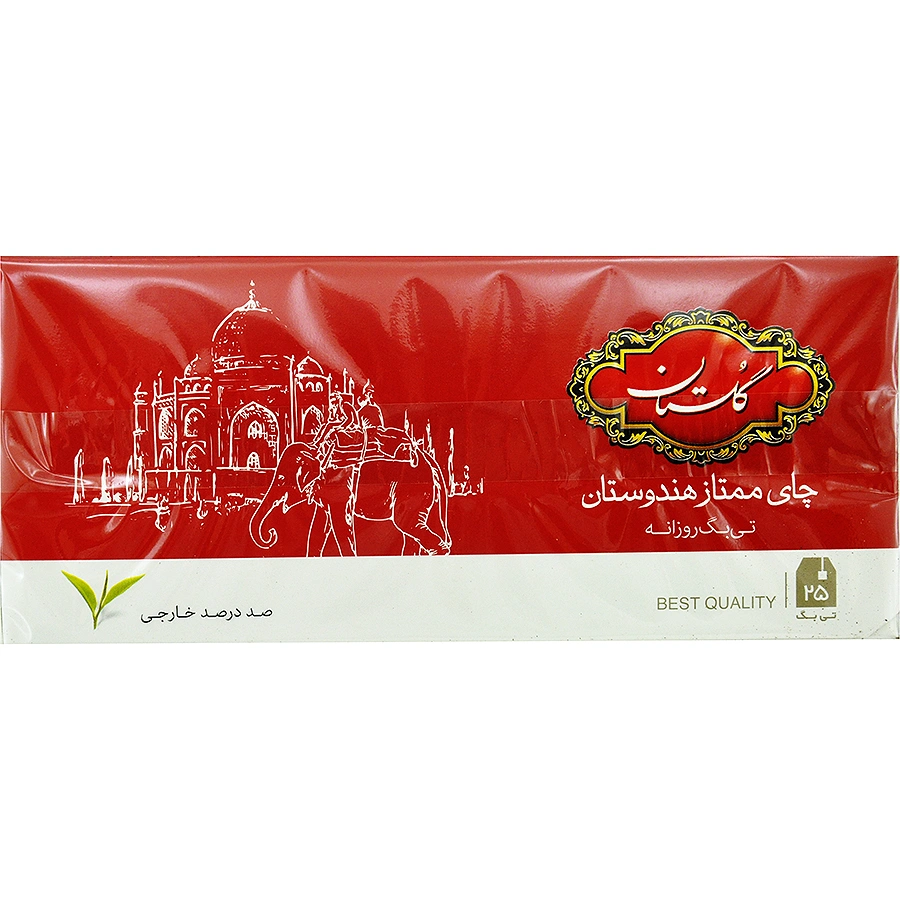 تی بگ ساده قرمز 25 عددی گلستان
