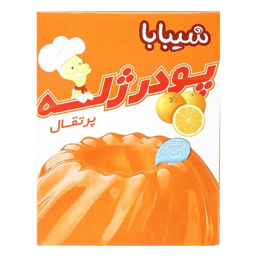 پودر ژله پرتقال شیبابا