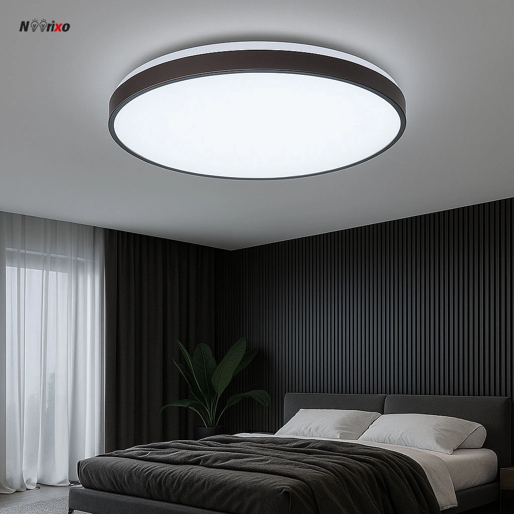 چراغ سقفی لوستر 4 حالته 120 وات ریموت دار مدل 61006 | lux chandelier - lux ceiling light 120w | LUX