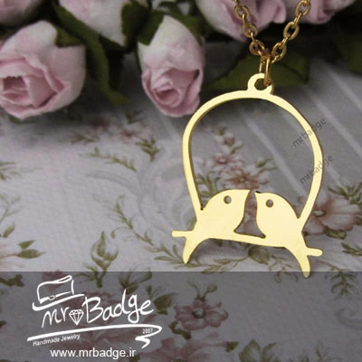 گردنبند زنانه پرنده در قفس