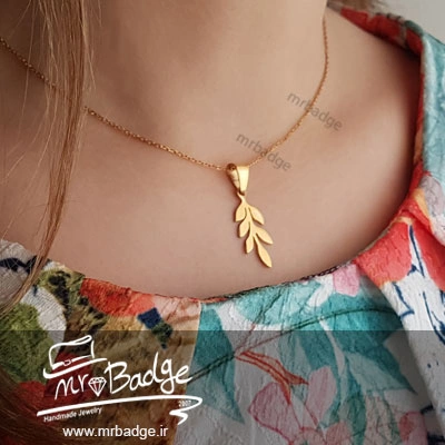 گردنبند برگ-برگ - گردنبند زنانه برگ- گردنبند دخترانه