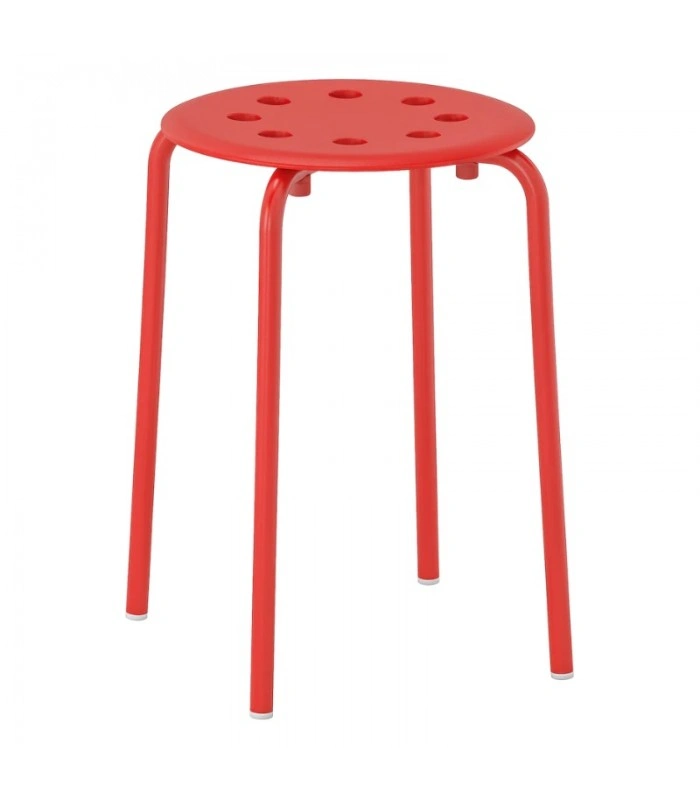 چهارپایه IKEA مدل MARIUS رنگ قرمز