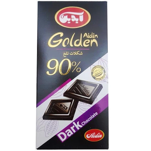 تابلت شکلات تلخ 90% 100گرم آیدین
