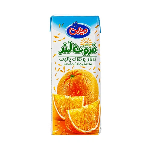 نکتار پرتقال پالپ دار200 سی سی  فروت لند میهن