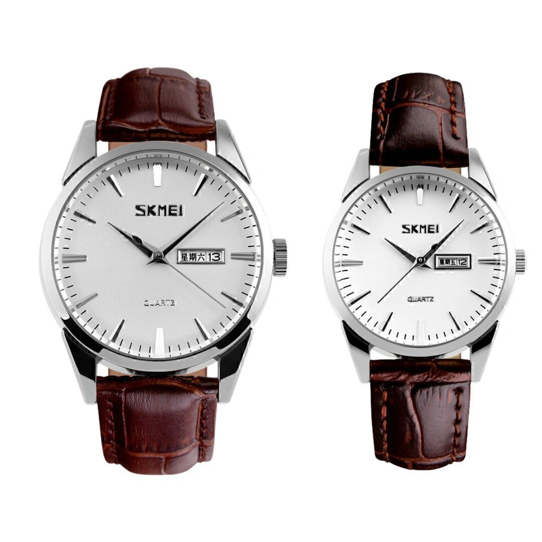 ست ساعت زنانه و مردانه اسکمی 9073 SIWT SKMEI