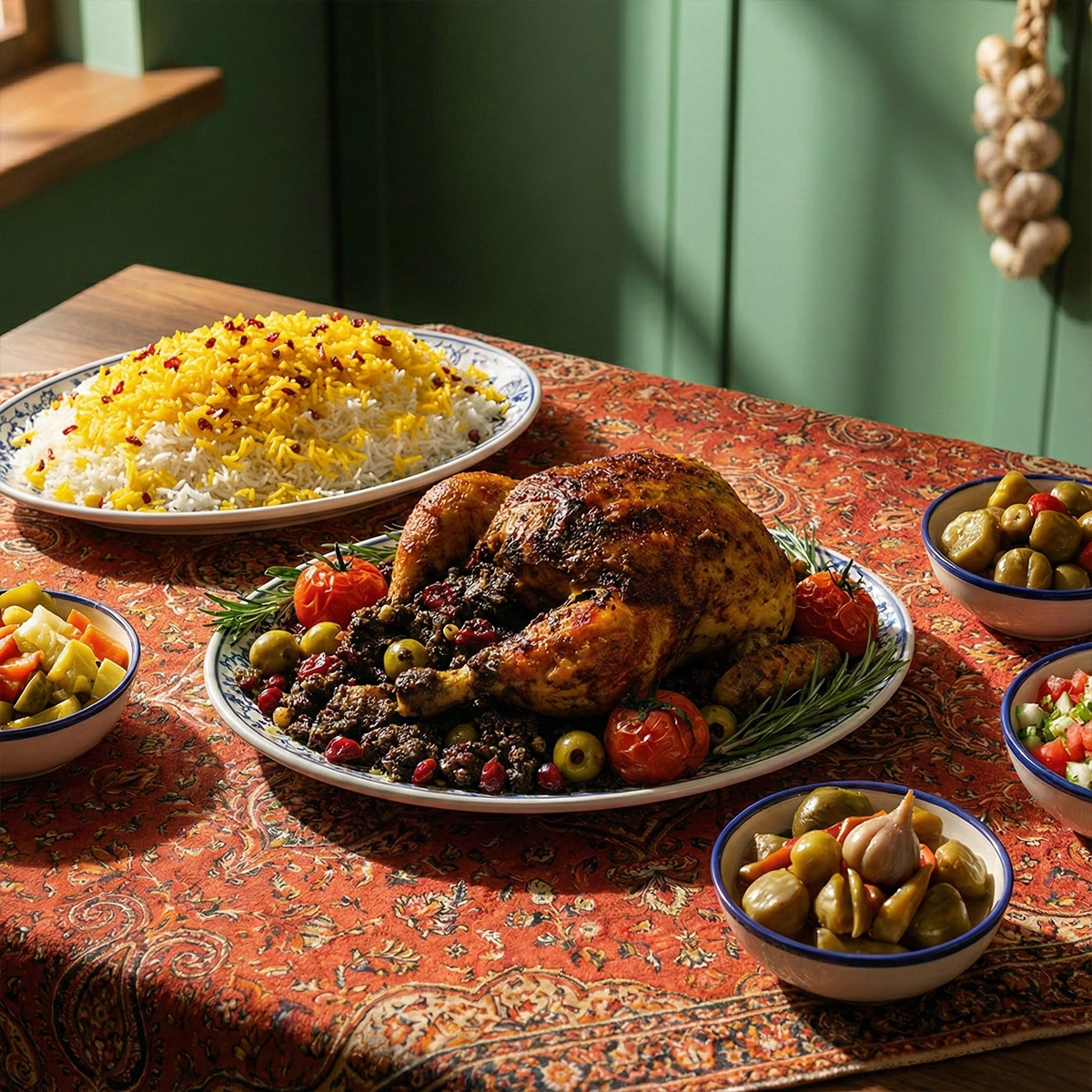 موادشکم پر(سبزی،رب انار،گردو)(250گرم) جیران