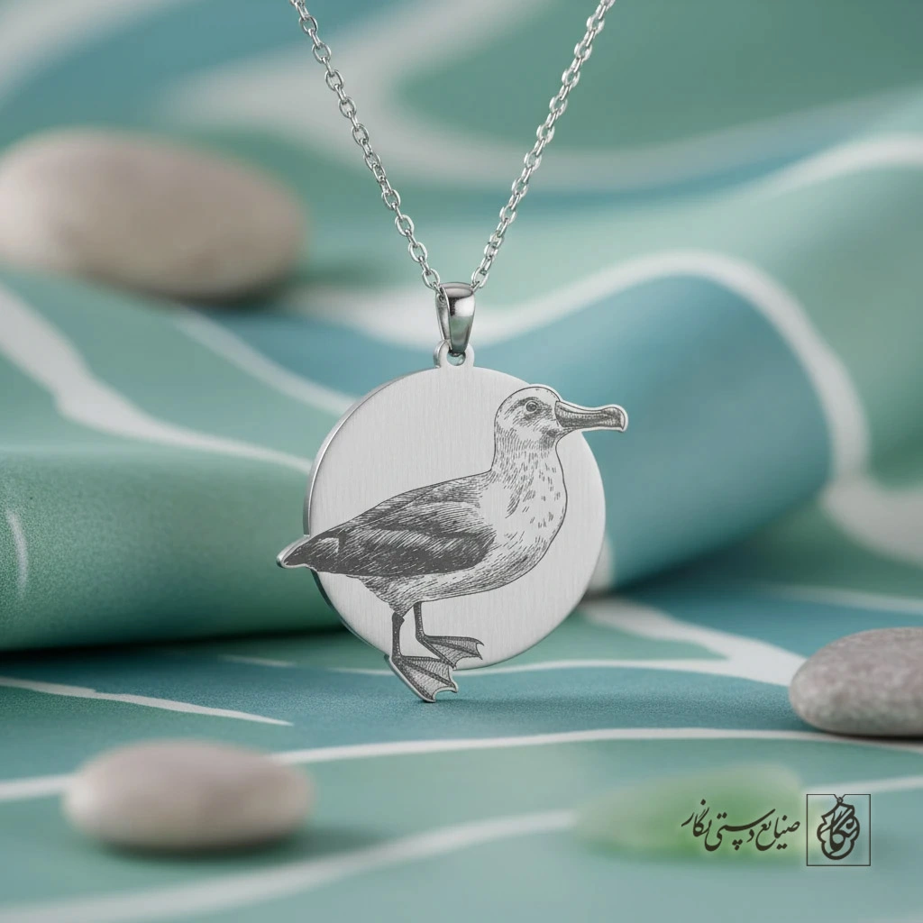 گردنبند مرغ دریایی آلباتروس کد 60151