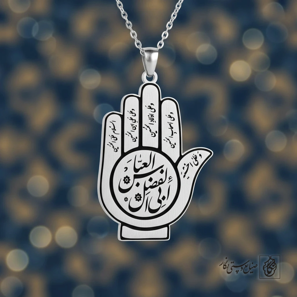 گردنبند دست خمسه (ابی الفضل العباس) کد 60172