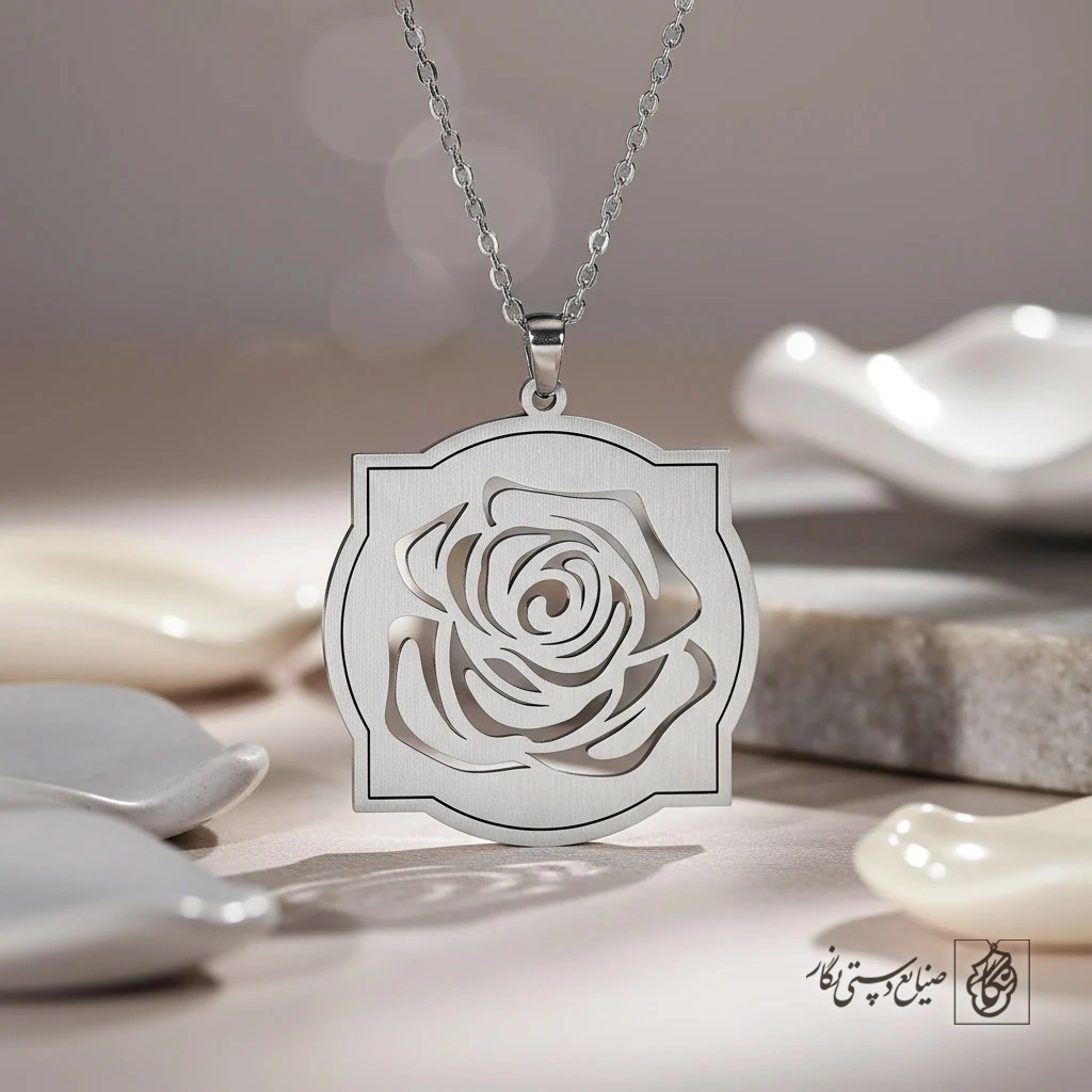 گردنبند گل رز کد 60242