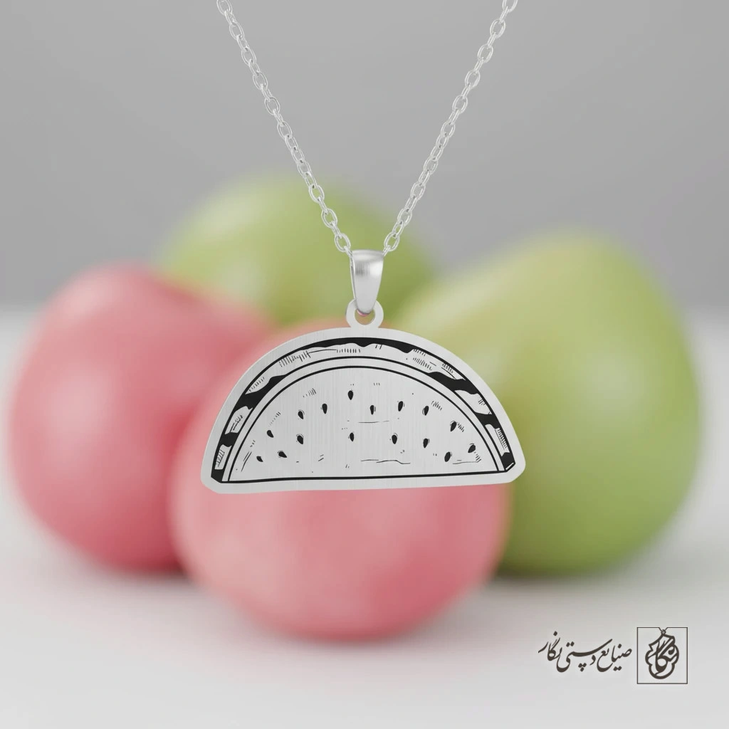 گردنبند نیم‌قاچ هندوانه کد 60259