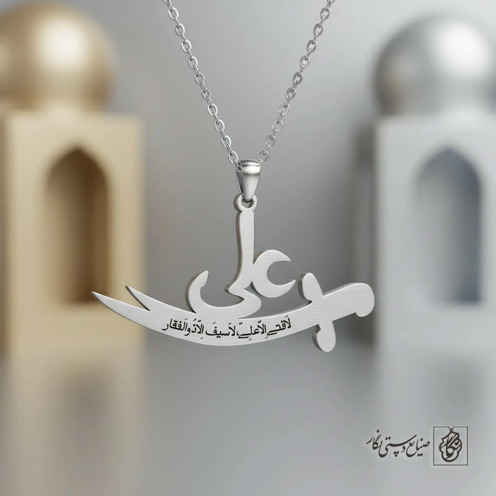 گردنبند علی (شمشیر ذوالفقار) لافتی الاعلی کد 60320