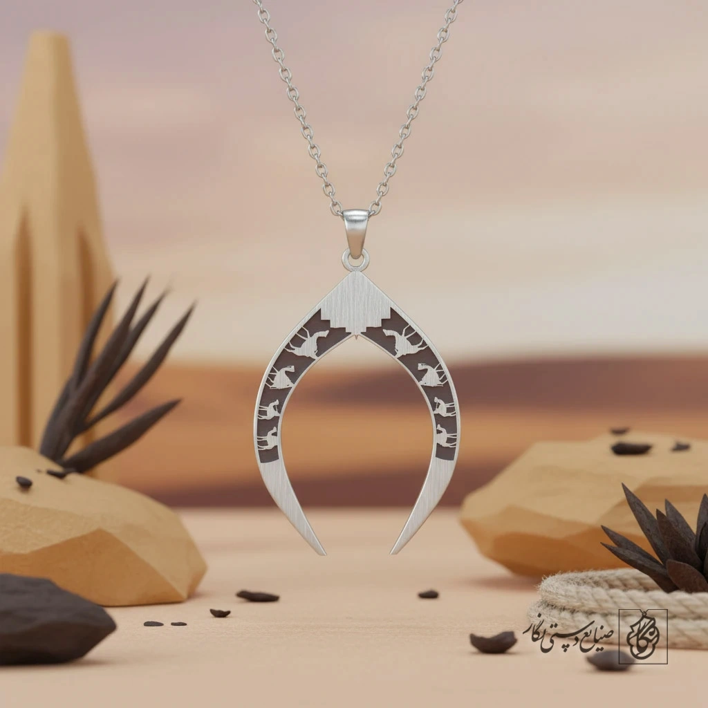 گردنبند نعل شتر کد 60399