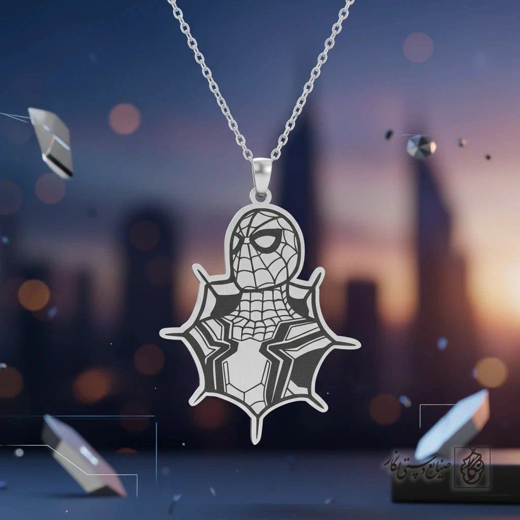 گردنبند اسپایدرمن روی تار کد 60408
