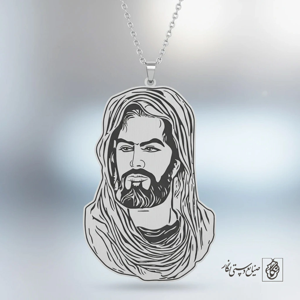 گردنبند تمثال حضرت امام حسین (ع) کد 60412