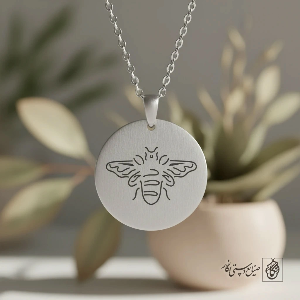 گردنبند زنبور عسل (فانتزی) کد 60450