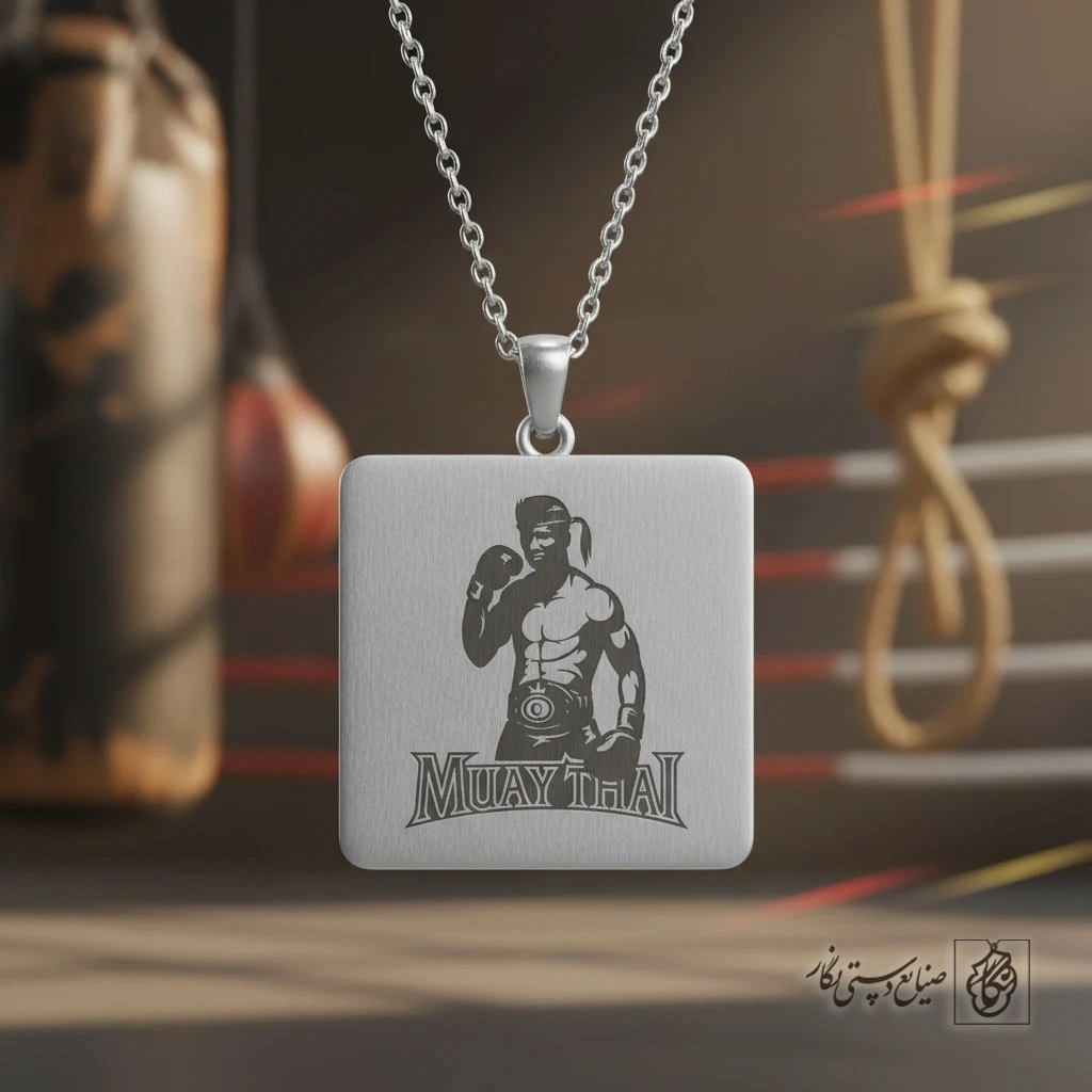 گردنبند موی‌تای muaythai (مربعی) کد 60481