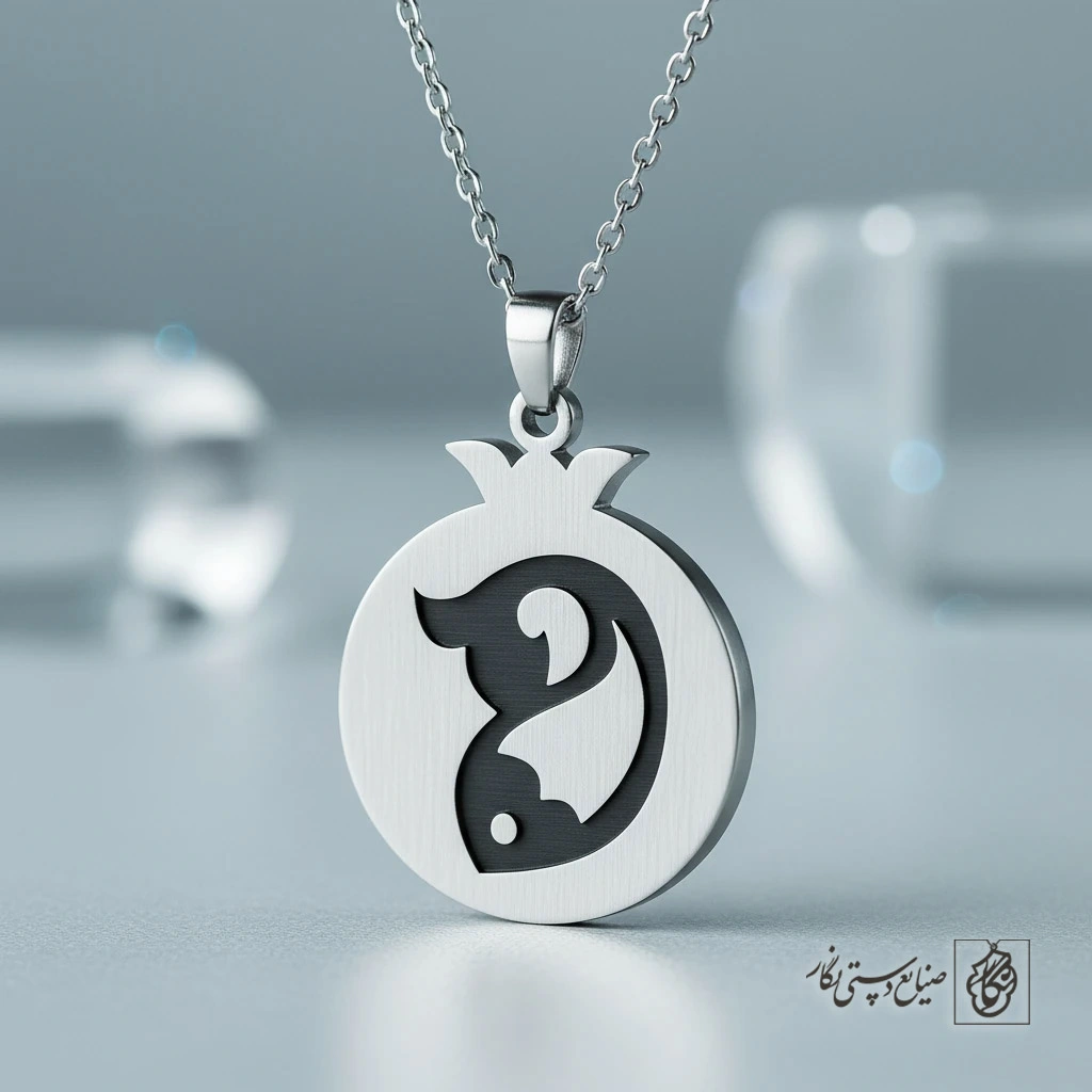گردنبند انار و نماد ماهی (فانتزی) کد 60491