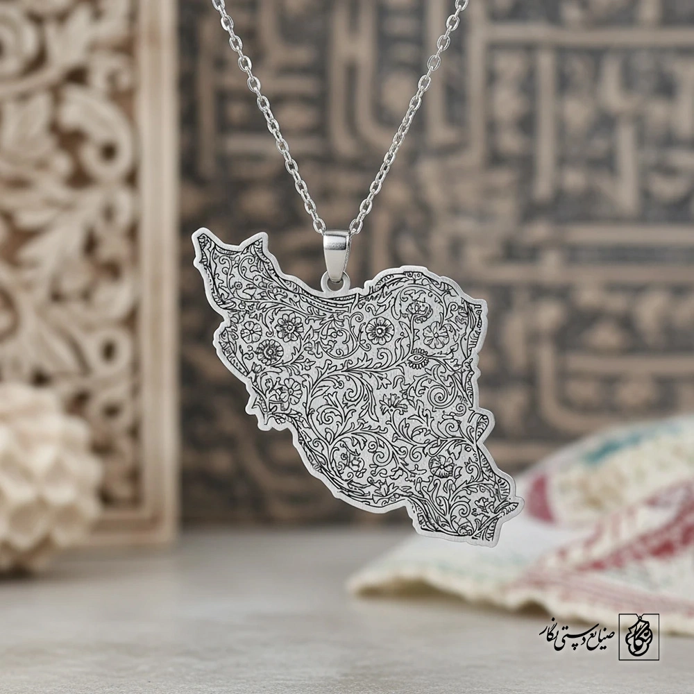 گردنبند ایران گل‌بوته کد 60274