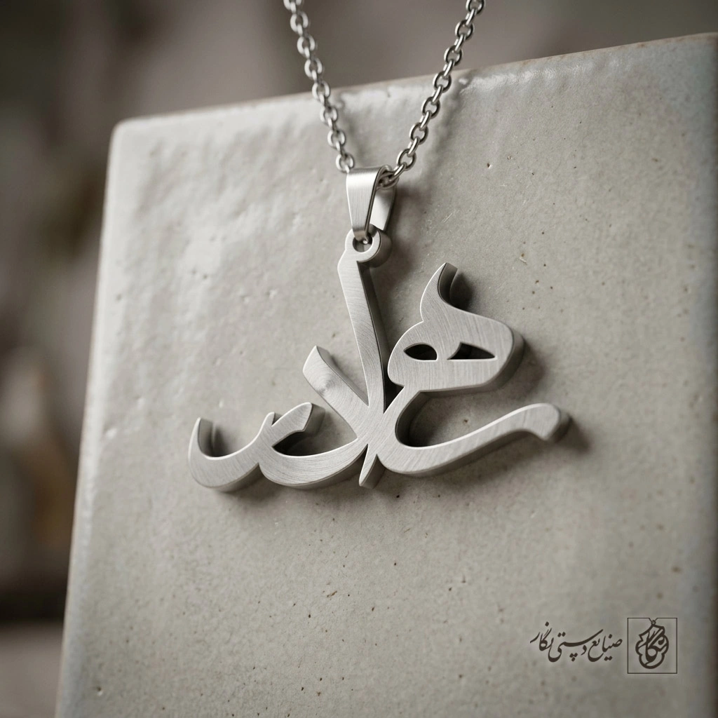 گردنبند اسم بهادر فارسی مدرن کد 7260