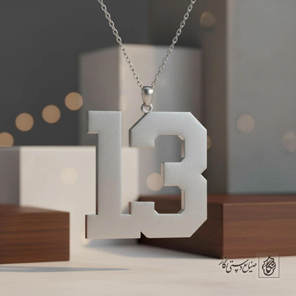 گردنبند عدد ۱۳ لاتین کد 7288