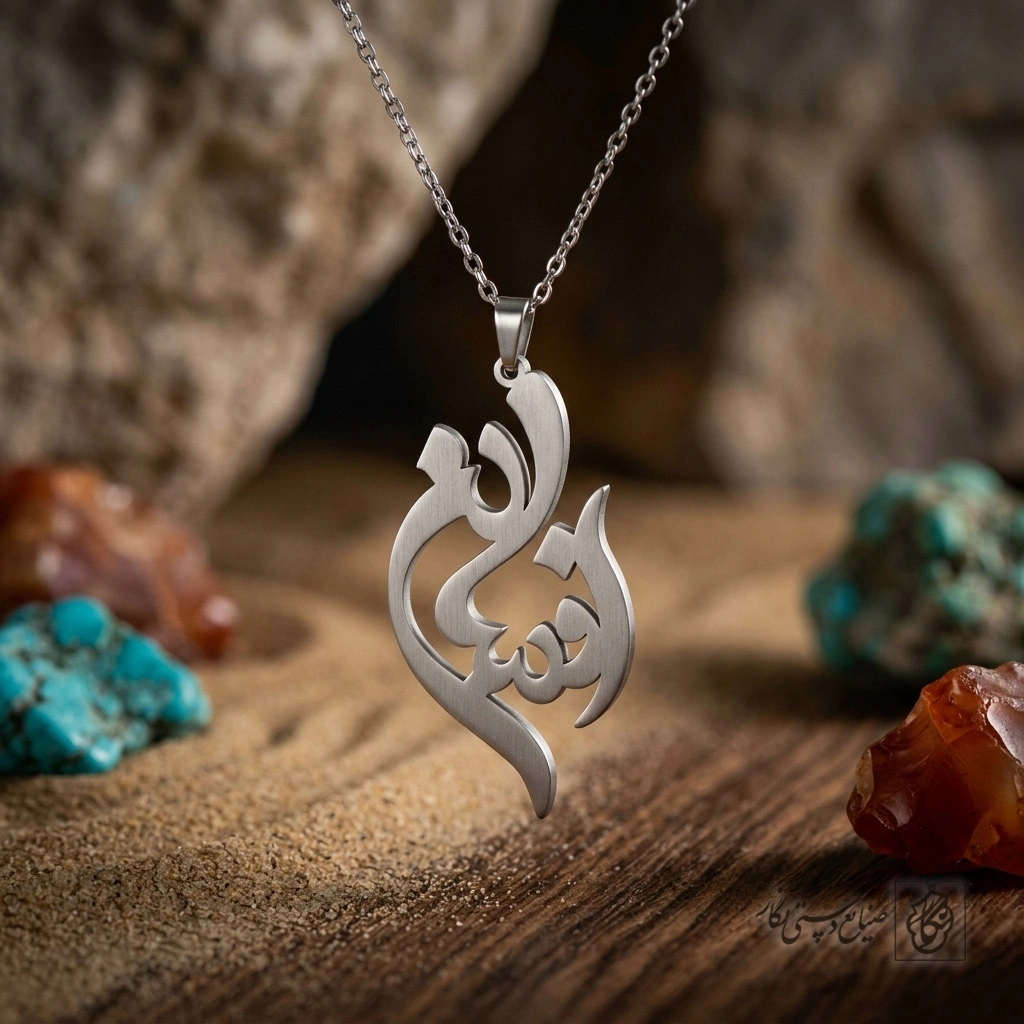 گردنبند اسم افسانه فارسی خوشنویسی کد 7356