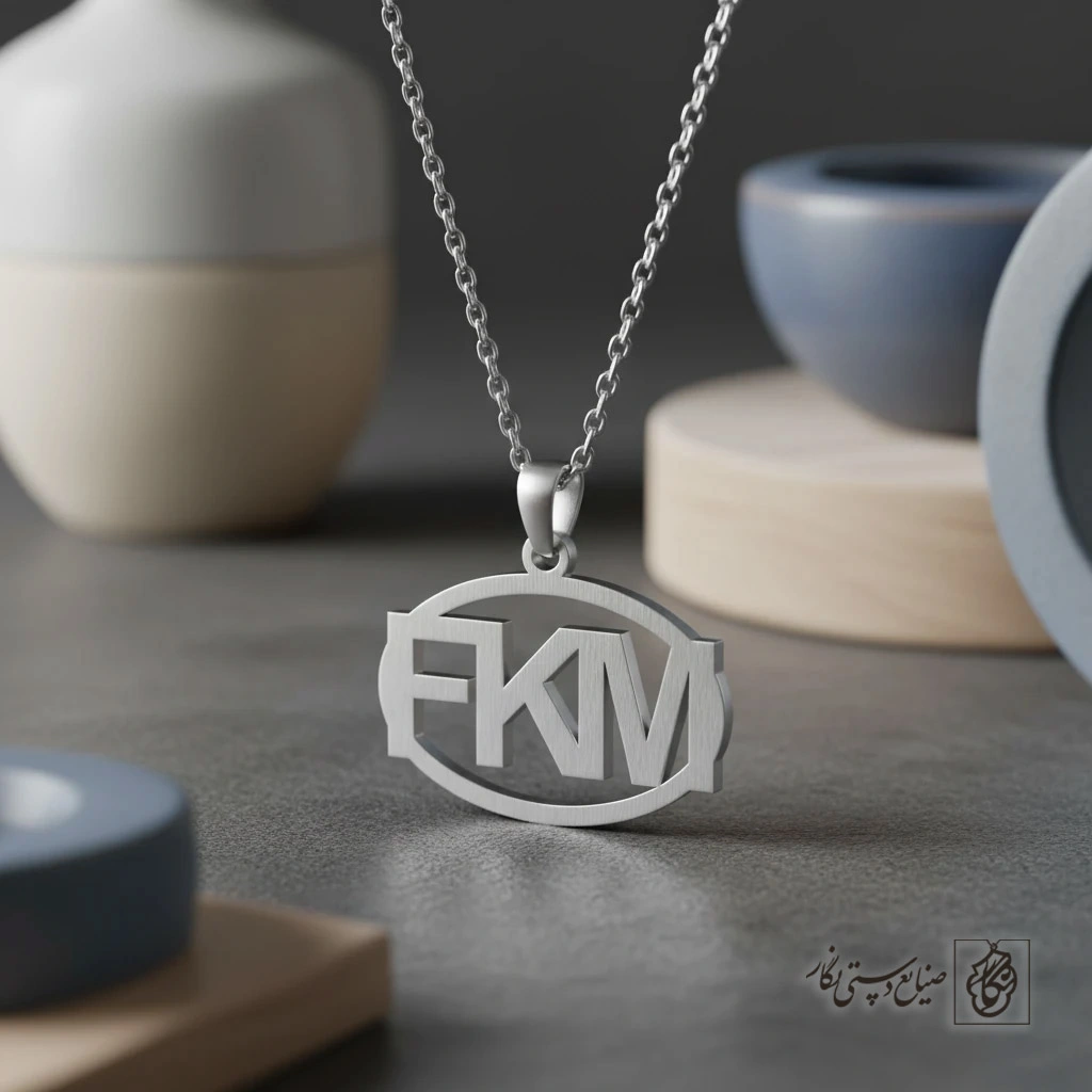 گردنبند حروف ترکیبی FKM کد 9050